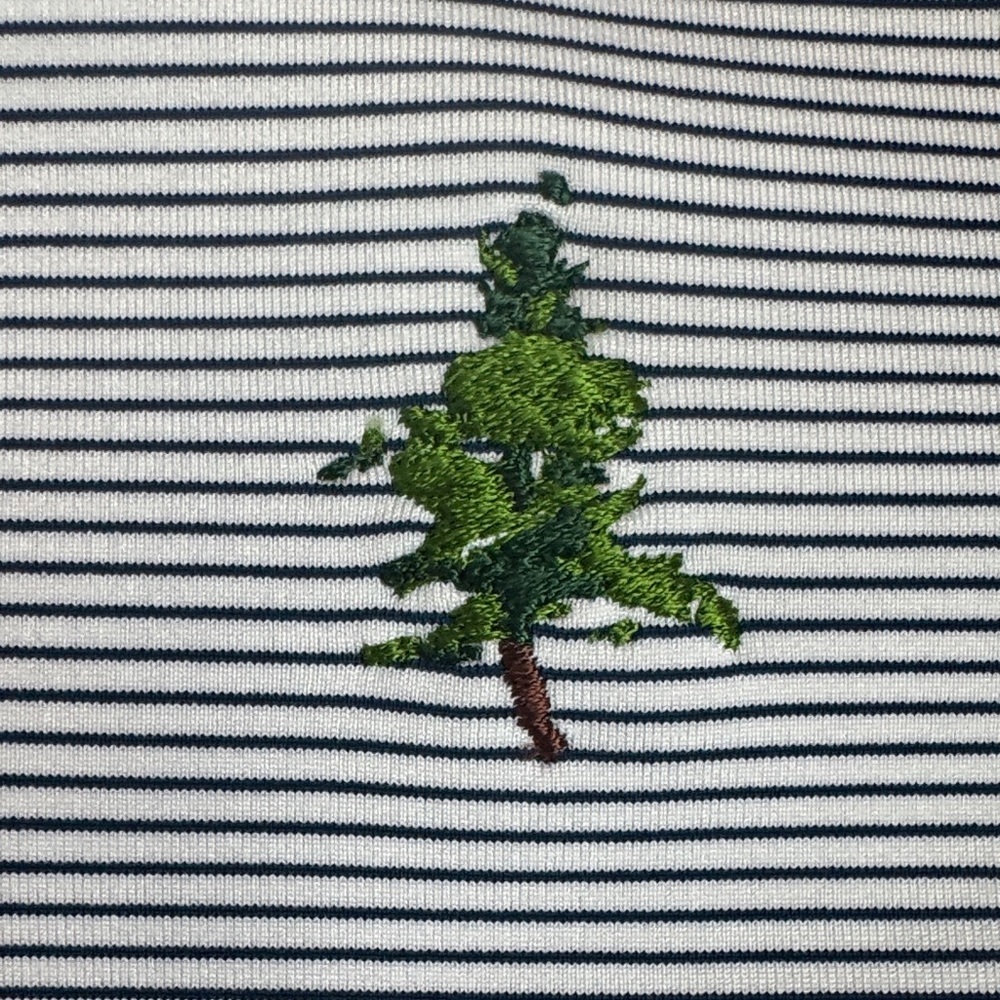 Pine-Embroidered Light Gray Polo Shirt - Picture 3 of 4